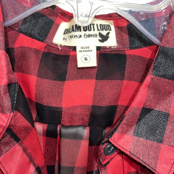 I’m Dream Out Loud by Selena Gomez Women's Plaid Sleeveless Lace Hem Top Small N - Picture 7 of 10